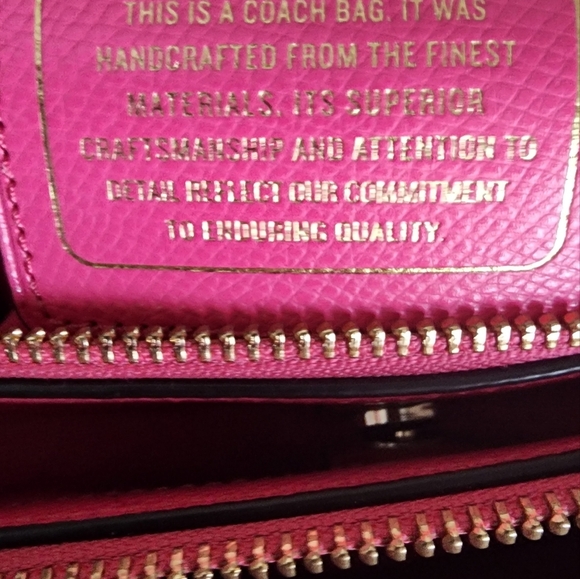 COPY - Coach Mini Christie Carryall Pink Floral Women's Bag EUC - Picture 9 of 12